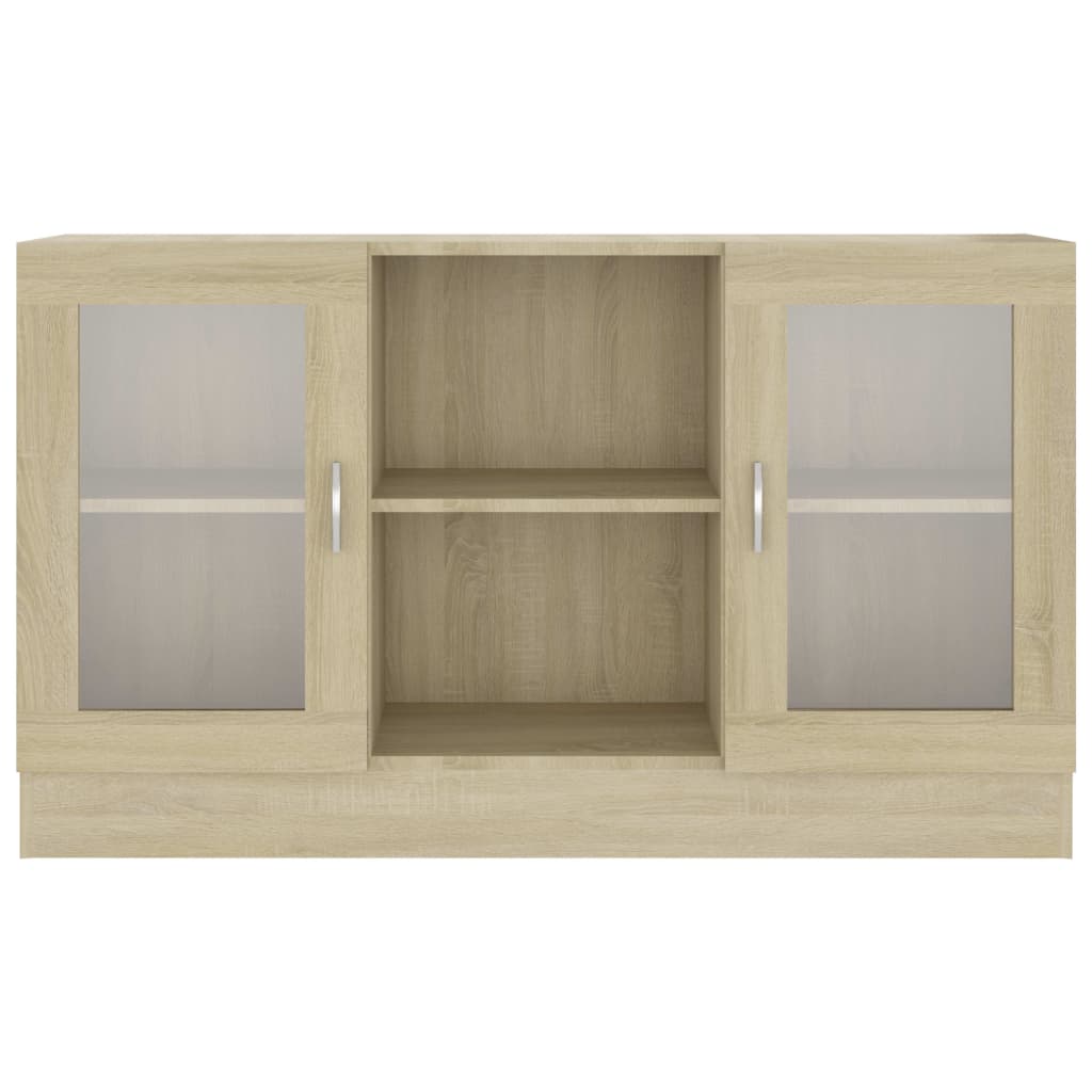skænk 120x30,5x70 cm konstrueret træ sonoma-eg