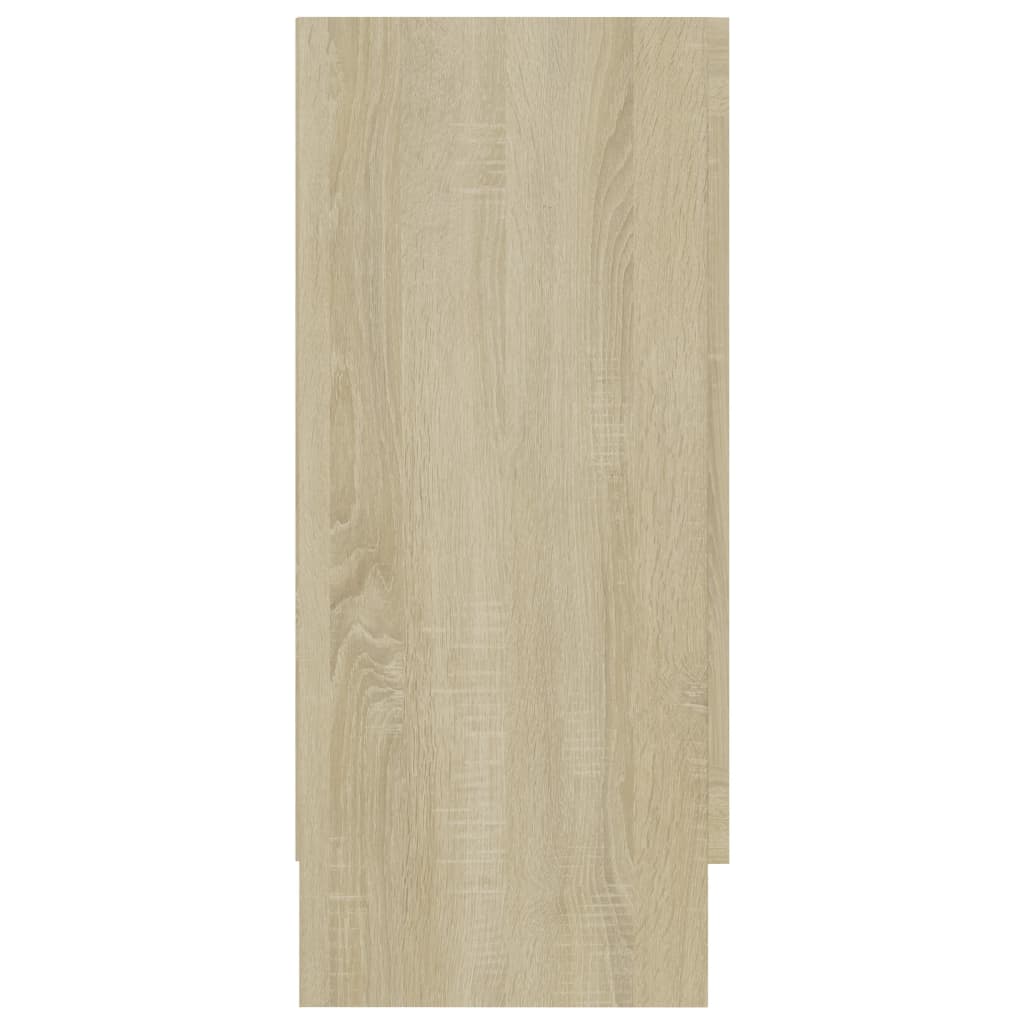 skænk 120x30,5x70 cm konstrueret træ sonoma-eg