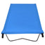 campingseng 180x60x19 cm oxfordstof og stål blå