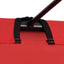 campingseng 180x60x19 cm oxfordstof og stål rød