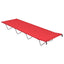 campingsenge 2 stk. 180x60x19 cm oxfordstof og stål rød