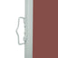sammenrullelig sidemarkise til terrassen 600x160 cm brun
