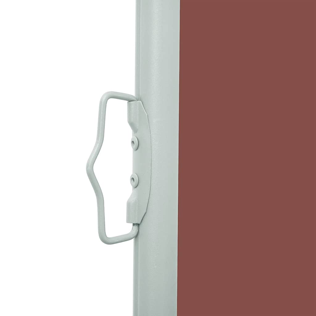 sammenrullelig sidemarkise til terrassen 600x160 cm brun