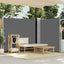 sammenrullelig sidemarkise til terrassen 170x1200 cm antracit