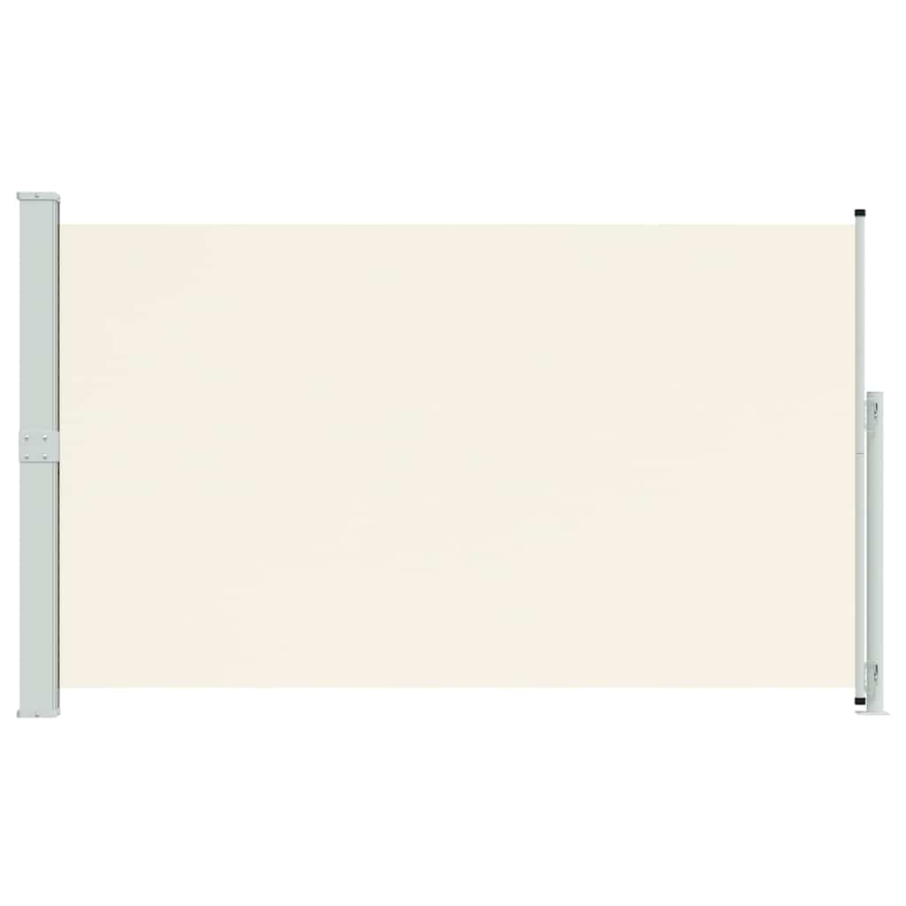 sammenrullelig sidemarkise til terrassen 180x300 cm cremefarvet