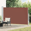 sammenrullelig sidemarkise til terrassen 180x300 cm brun