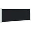 sammenrullelig sidemarkise til terrassen 180x500 cm sort