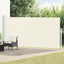 sammenrullelig sidemarkise til terrassen 180x500 cm cremefarvet