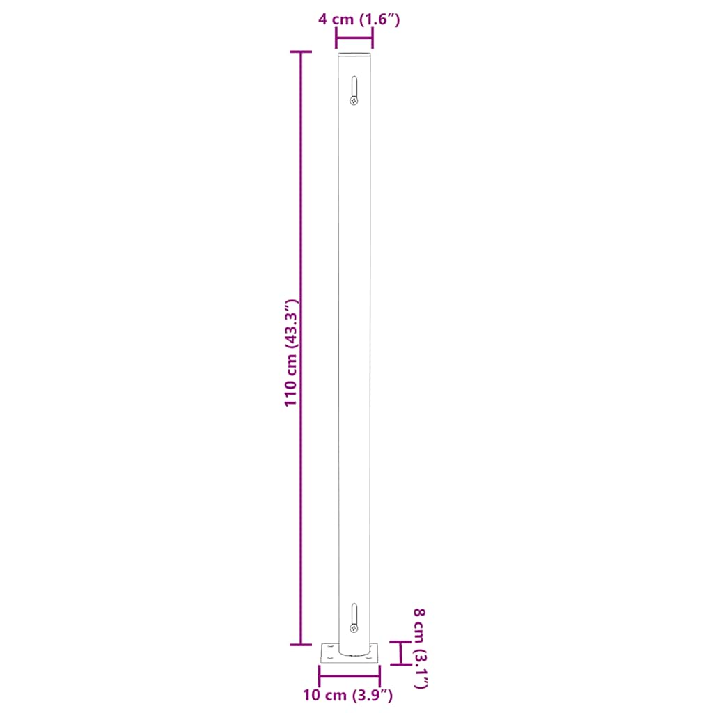 sammenrullelig sidemarkise til terrassen 180x500 cm rød