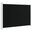 sammenrullelig sidemarkise til terrassen 200x300 cm sort