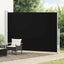 sammenrullelig sidemarkise til terrassen 200x300 cm sort