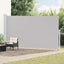 sammenrullelig sidemarkise til terrassen 200x500 cm grå
