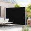 sammenrullelig sidemarkise til terrassen 220x300 cm sort
