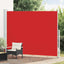 sidemarkise til terrassen 220x300 cm sammenrullelig rød