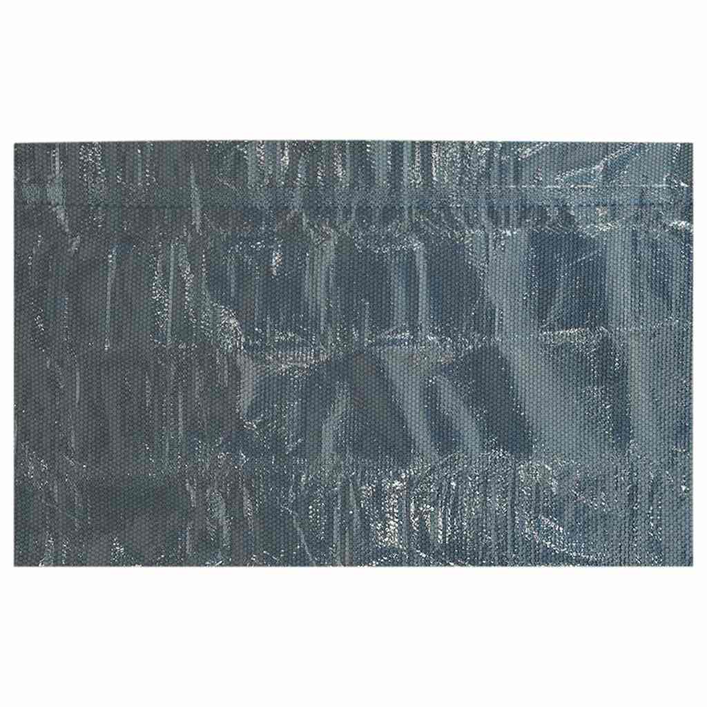 flydende solopvarmet poolovertræk 260x160 cm PE sort og blå