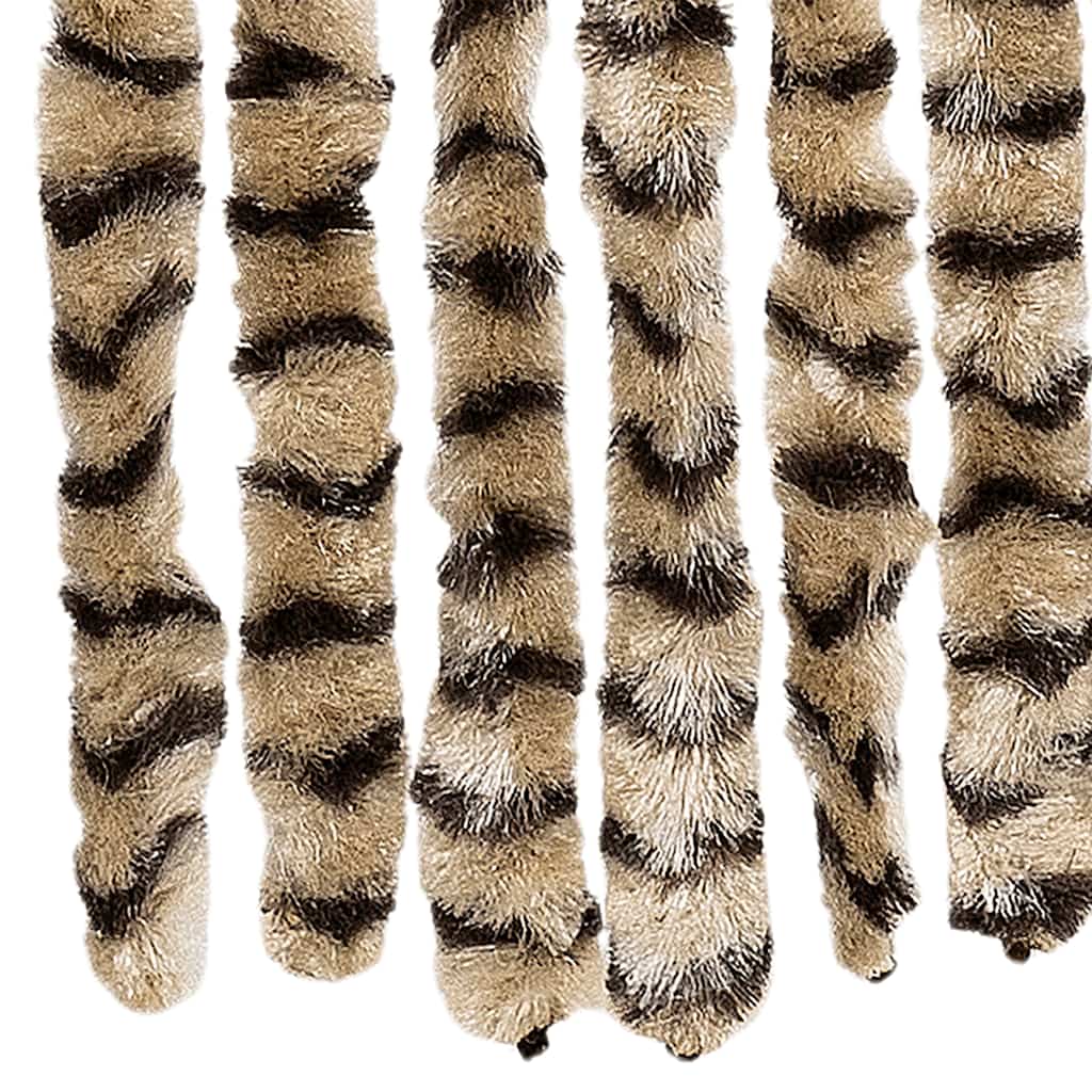 insektgardin 56x185 cm chenille beige og brun
