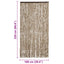insektgardin 100x220 cm chenille beige og brun