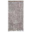insektgardin 100x220 cm chenille brun og hvid