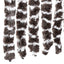 insektgardin 100x220 cm chenille brun og hvid
