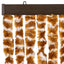 insektgardin 56x185 cm chenille okker og hvid