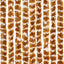 insektgardin 56x185 cm chenille okker og hvid