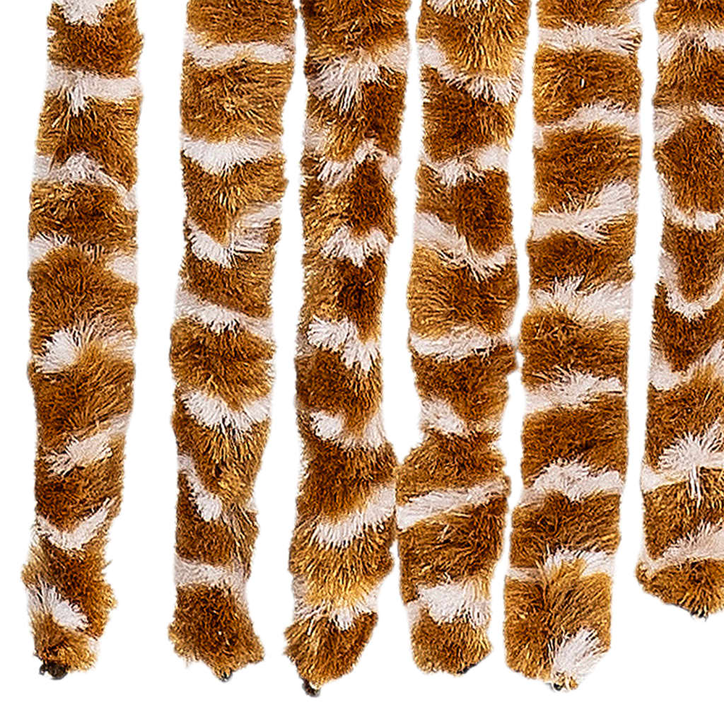 insektgardin 100x220 cm chenille okker og hvid