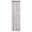 insektgardin 56x185 cm chenille gråbrun og hvid
