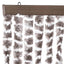insektgardin 90x220 cm chenille gråbrun og hvid