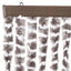 insektgardin 100x220 cm chenille gråbrun og hvid
