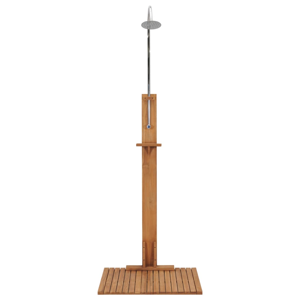 havebruser 75x75x210 cm massivt teaktræ