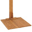 havebruser 75x75x210 cm massivt teaktræ