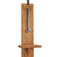 havebruser 75x75x210 cm massivt teaktræ