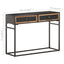 konsolbord 100x35x75 cm massivt mangotræ