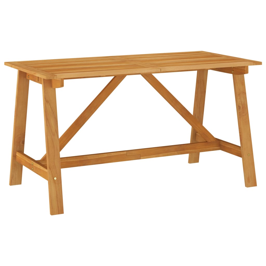 havebord 140x70x73,5 cm massivt akacietræ billede