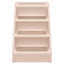 foldbar hundetrappe 62x40x49,5 cm cremefarvet