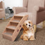 foldbar hundetrappe 62x40x49,5 cm brun