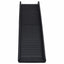 foldbar hunderampe 155,5x40x15,5 cm sort