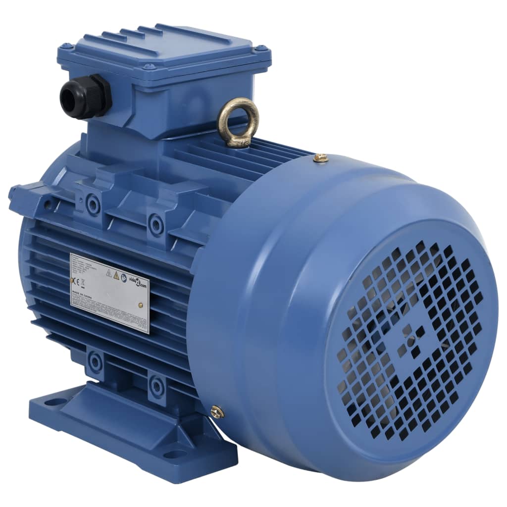3-faset elektrisk motor 3 kW/4 hk - 2-polet, 2840 o/min, aluminium - blå
