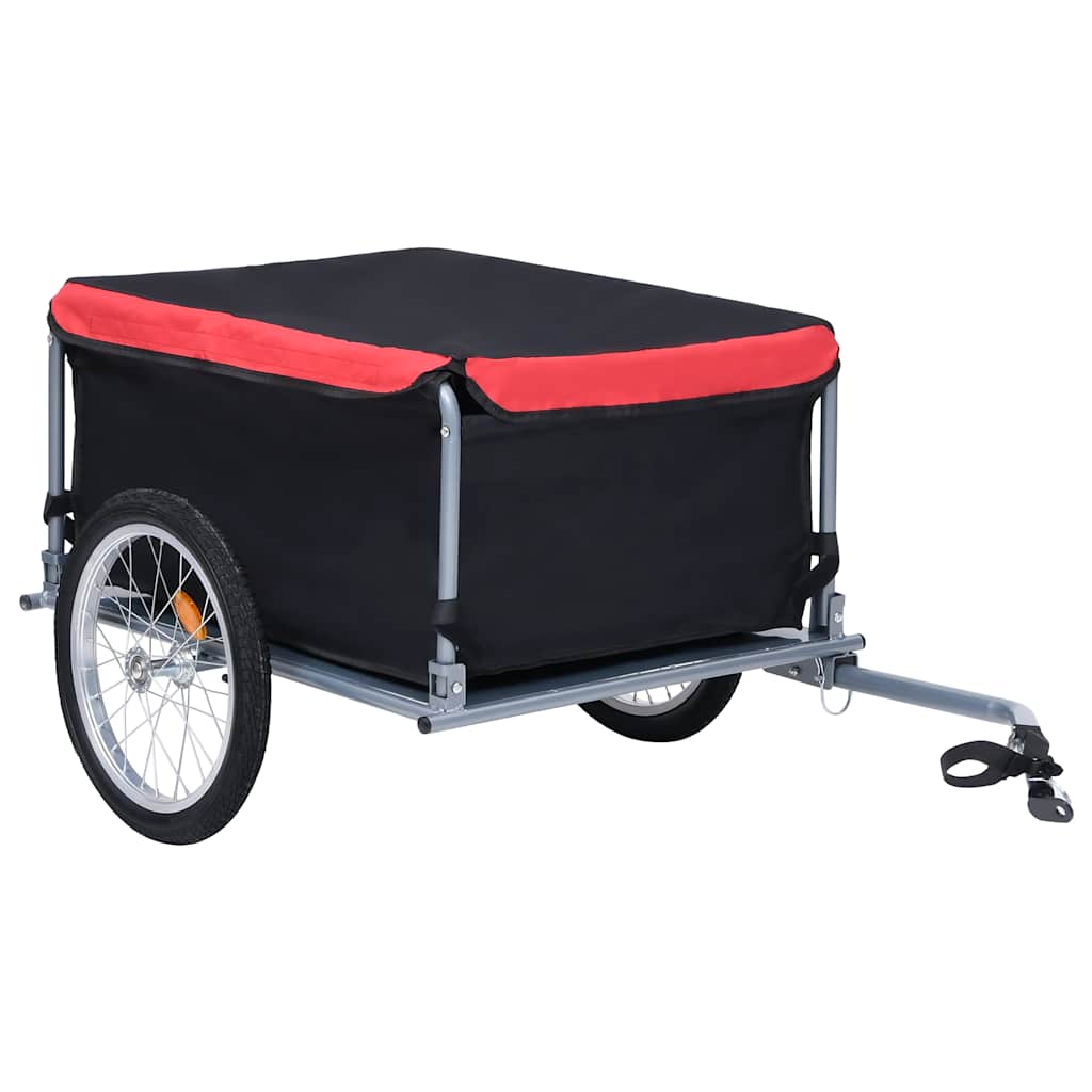cykelvogn 65 kg sort og rød billede