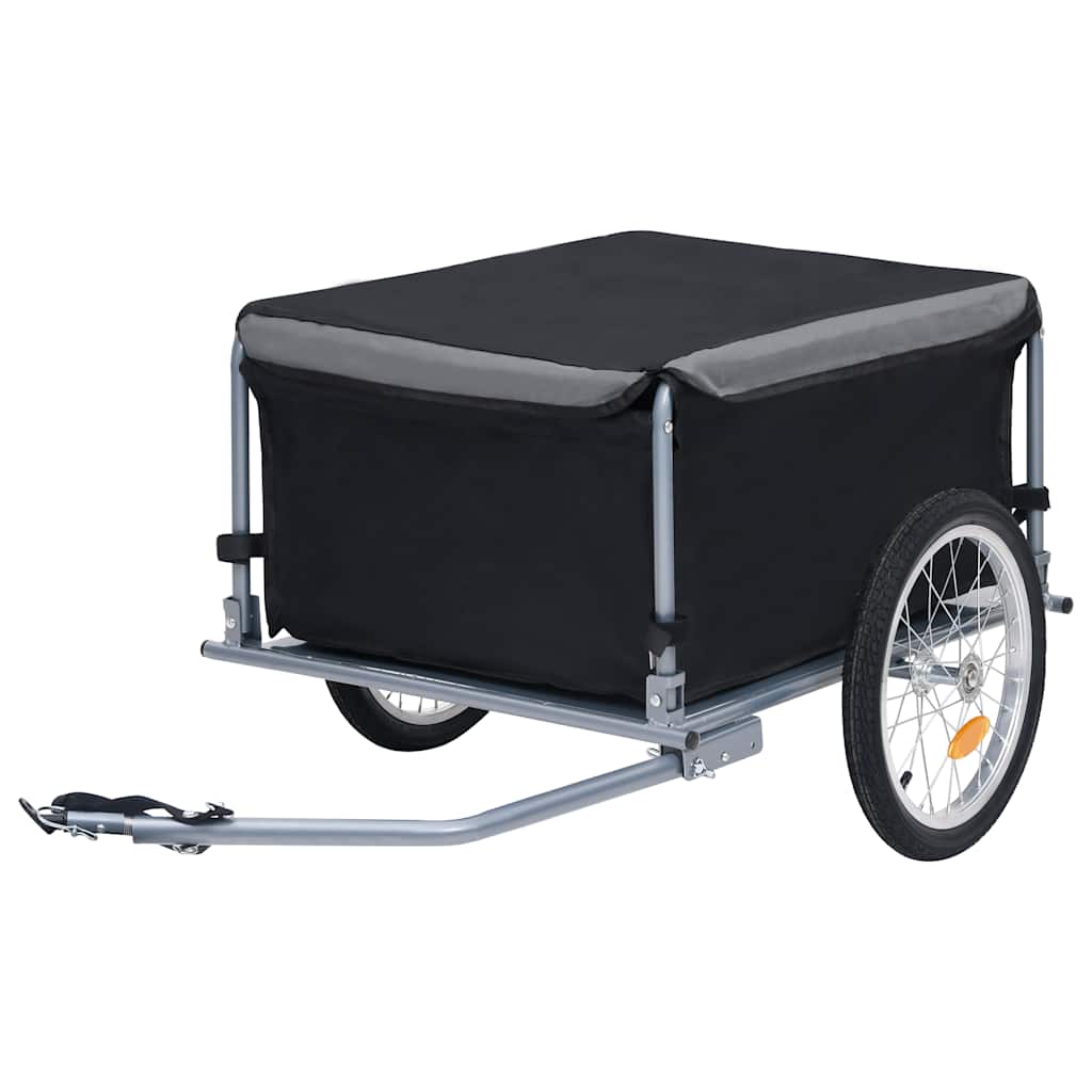cykelvogn 65 kg sort og grå billede