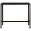 barbord til haven 130x60x110 cm polyrattan og glas brun