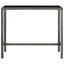 barbord til haven 130x60x110 cm polyrattan og glas grå