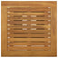 barbord 60x60x110 cm polyrattan og massivt akacietræ sort