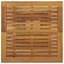 barbord 80x80x110 cm polyrattan og massivt akacietræ sort