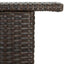barbord til haven 120x55x110 cm polyrattan brun