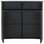 barbord til haven 120x55x110 cm polyrattan sort