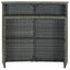 barbord til haven 120x55x110 cm polyrattan grå