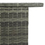 barbord til haven 120x55x110 cm polyrattan grå