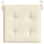 hynder til havestol 2 stk. 40x40x4 cm oxfordstof cremefarvet