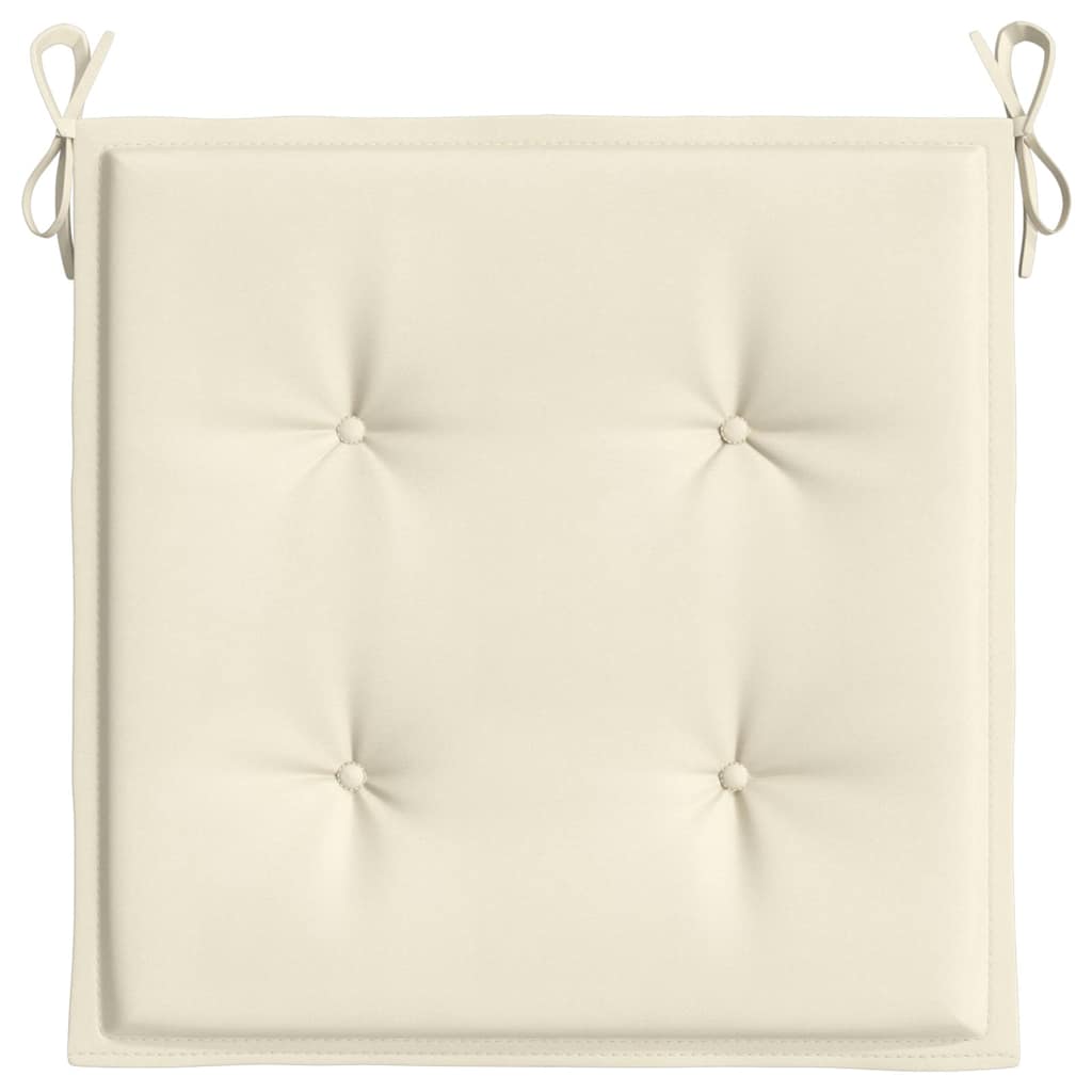 hynder til havestol 2 stk. 40x40x4 cm oxfordstof cremefarvet